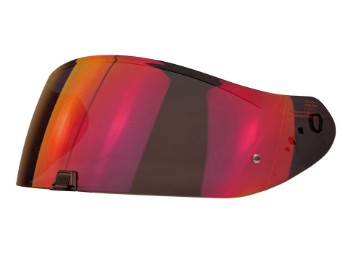 KDF-16-1 Rood Spiegelvizier voor EXO-R1, EXO-520, EXO-1400, EXO-391 Helmen, Rood Gespiegeld