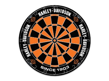 H-D Classic Dartboard Dartscheibe Schwarz Orange 