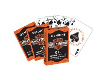 H-D Genuine Oil Can Playing Cards Spielkarten 