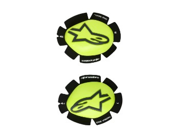 GP Plus Knee Slider Knieschleifer Schleifpads Gelb-Fluo Schwarz