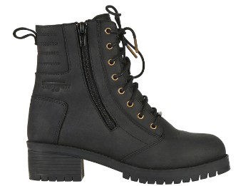 Janis Lady D3O motorlaarzen voor dames, zwart, waterdicht