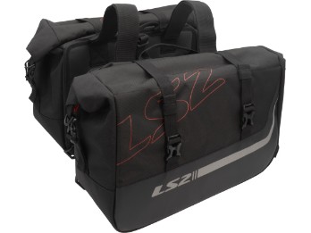 Freedom Pannier Satteltaschen 20L + 20L Schwarz (1 Paar) Motorrad Seitentaschen