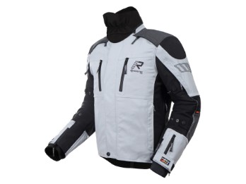 Flexo-R Gore-Tex Pro 3L Herren Motorrad Jacke Weiß Grau Schwarz