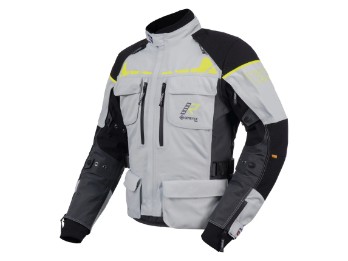 Ecuado-R Gore-Tex 3L Grau Gelb Motorrad Jacke