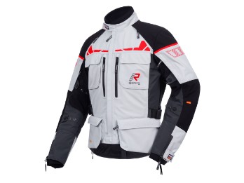 Мотоциклетная куртка Ecuado-R Gore-Tex 3L серо-красная