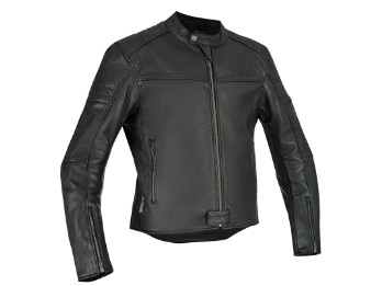 Storhagen leren motorjas voor heren, zwart