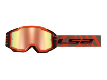 Charger Pro Iridium Crossbrille MX Motorradbrille Orange / Orange verspiegelt