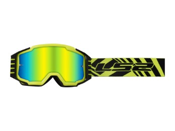 Charger Pro Iridium Crossbrille MX Motorradbrille Gelb / Gelb verspiegelt