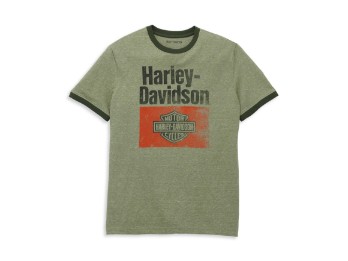 Heritage Sign Graphic Novelty Ringer Tee T-Shirt