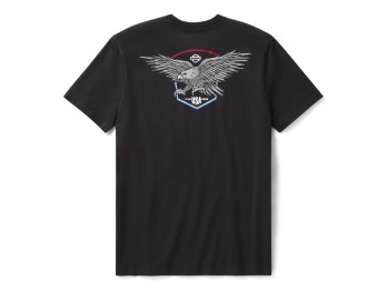 Liberty Eagle Tee Herren T-Shirt Schwarz