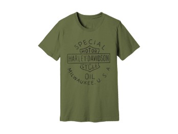 T-shirt da uomo speciale con erbe essiccate all'olio