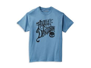 Синяя мужская футболка Skull Tee Ensign