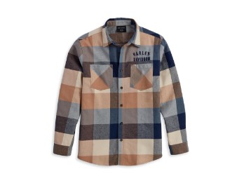 Camicia di flanella a quadri multicolori Country Roads