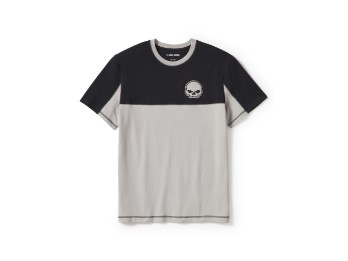 Willie G. Skull Colorblock Short Sleeve T-Shirt