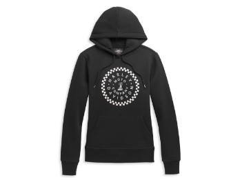 #1 Circle Graphic Pullover Hoodie Damen Sweatshirt