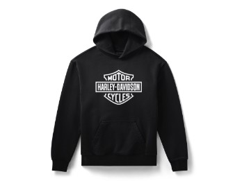 H-D Standard Bar & Shield Harley Black Pullover Herren Hoodie Schwarz