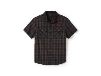 Bar & Shield Plaid Short Sleeve Shirt kurzarm Hemd