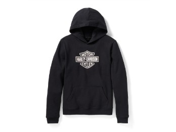 H-D Standard Bar & Shield Harley Black Damen Pullover Hoodie 