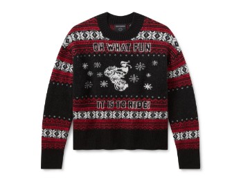 Oh What Fun It Is To Ride Sweater Damen Pullover
