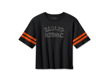 H-D Essential Boxy Harley Black Damen T-Shirt