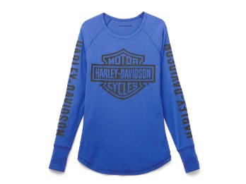 Authentic Bar & Shield Knit Top Damen Longsleeve Shirt
