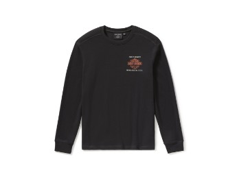 Parts & Service Long Sleeve Thermal langarm Shirt Harley Black