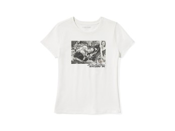 Archive Photo Tee Damen T-Shirt Weiß