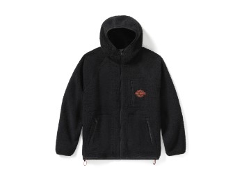 Sherpa Full Zip Kapuzen Sweatshirt Jacke