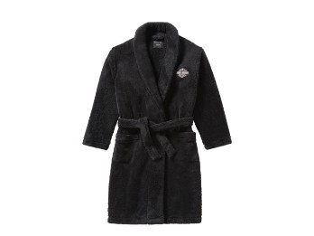 Bar & Shield Robe Herren Bademantel Schwarz