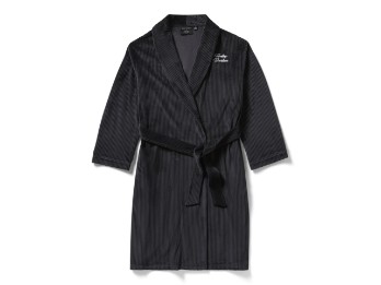 Velour Robe Damen Bademantel schwarz