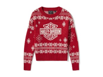 Harley Holiday Sweater Chili Pepper Damen Weihnachts Pullover