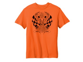 120th Anniversary Tee Оранжевая футболка с коротким рукавом Harley