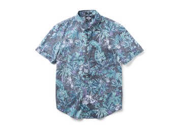 x Reyn Spooner Black Hawaiian Shirt kurzarm Hemd