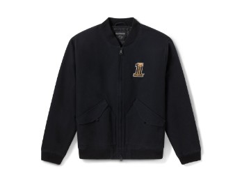 Willie G Dark Custom Bomber Jacket Herren Jacke Schwarz