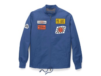 Синяя мужская куртка Retro Racing Ensign