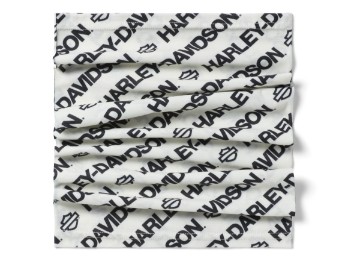 H-D TECH Gaiter Harley Black & Allover print Halstuch Schwarz Orange