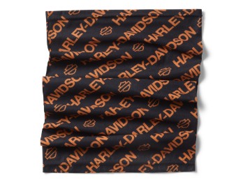 H-D TECH Gaiter Cloud Dancer & Allover print Halstuch Weiß Schwarz