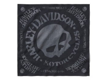 Willie G Skull Bandana Kopftuch Halstuch Schwarz