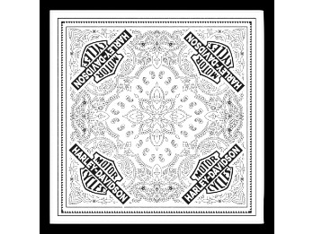 Bar & Shield Classic Cloud Dancer Bandana Sjaal Wit