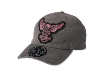 Embroidered Eagle Trucker Cap Blackened Pearl Schirmmütze