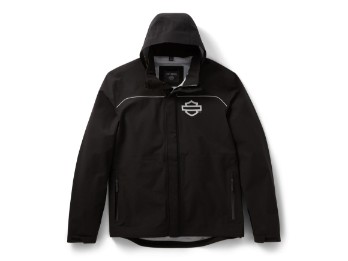 HD® Full Force Wasserdichte Regenjacke Schwarz