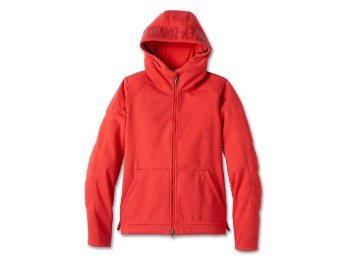 Deflector 2.0 Hooded Riding Fleece High Risk Red Damen Jacke