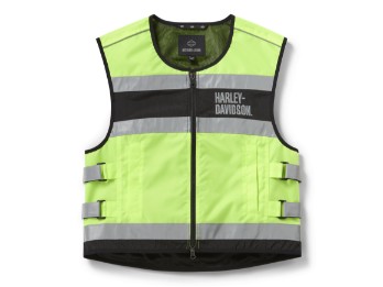 H-D Hi-Vis Yellow Vest Herren Warnweste Neongelb