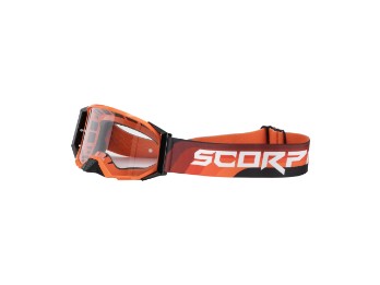 E24 Goggle Occhiali da Motocross Arancione Nero