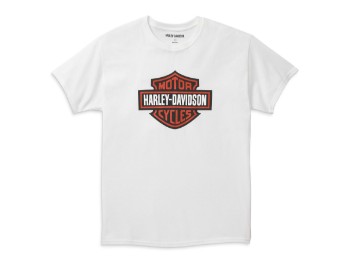 Bar & Shield White Graphic Tee T-Shirt