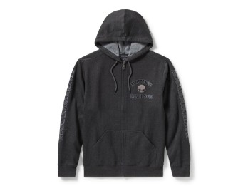 Reissue Willie G™ Skull Zip Front Hoodie Herren Sweatshirt
