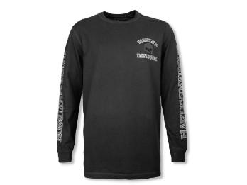 REISSUE Willie G Skull Long Sleeve Tee Langarm Shirt Schwarz