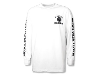REISSUE Willie G Skull Long Sleeve Tee Langarm Shirt Weiß