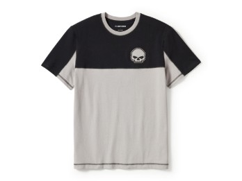 Willie G Skull Colorblock Short Sleeve Herren T-Shirt