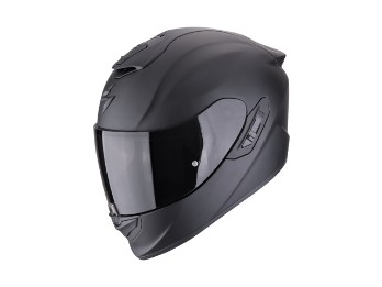 Exo 1400 Evo II Solid Mattschwarz Motorradhelm Sonnenblende 2206